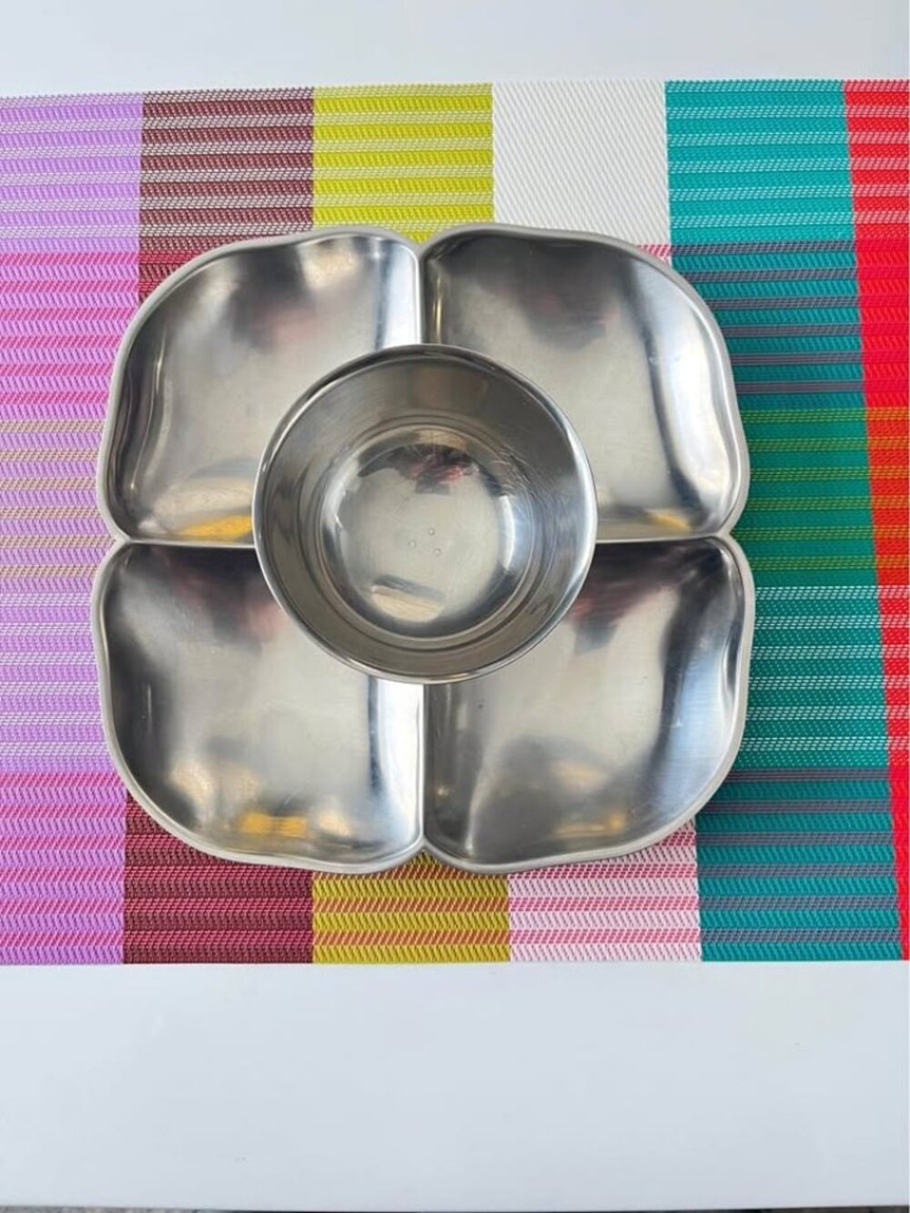 MCM GENSE Swedish Stainless Steel Serving Dish Tray with Bowl